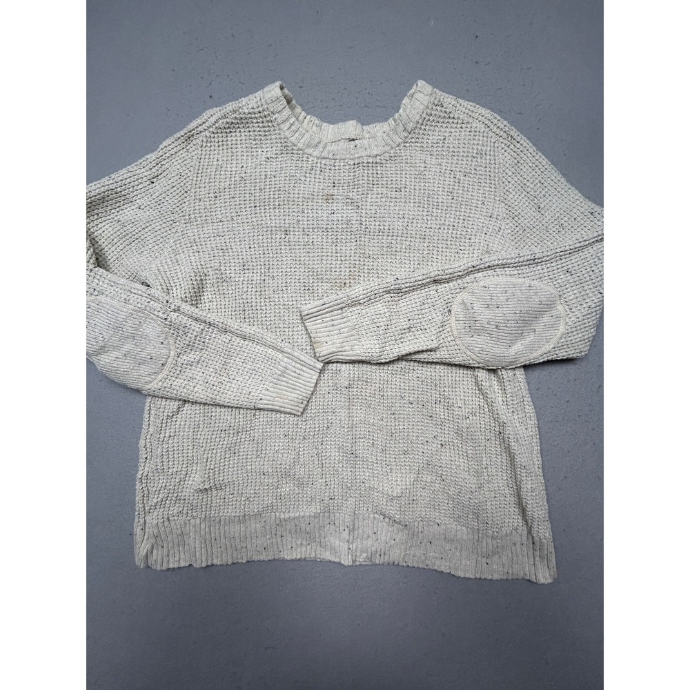 1901 Crewneck Sweater Cotton Blend Cream Speckled XL Mens